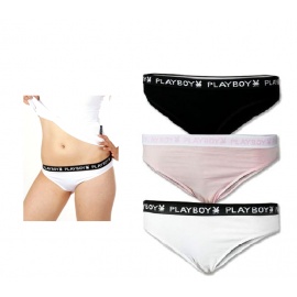 Playboy Kalhotky SLIPS 3-PACK Color Mix
