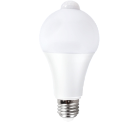 LED žárovka E27 12W se senzorem pohybu a soumraku