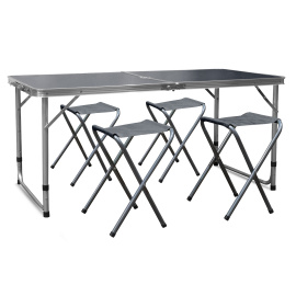 Aga Kempingový skládací set Šedý