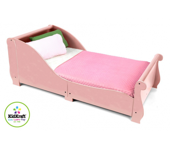 KidKraft Dětská postel SLEIGH Pink 160x75 cm