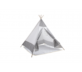 Aga4Kids Dětské Teepee ZigZag Bílý