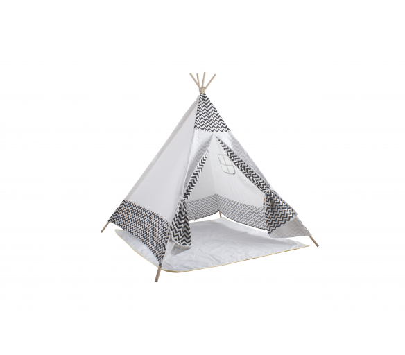 Aga4Kids Dětské Teepee ZigZag Bílý