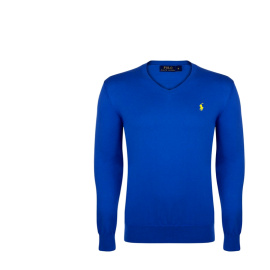 Ralph Lauren Svetr V-NECK SWEATER Spa Royal