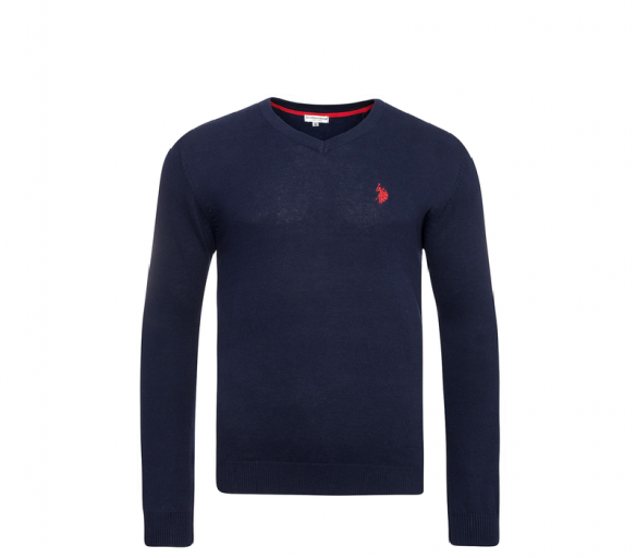 U.S. Polo Assn Svetr V-Neck Navy