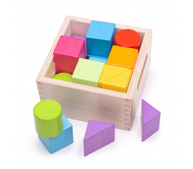 Bigjigs Baby První dřevěné kostky set 17 kusů
