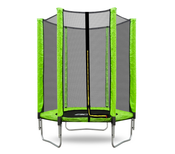 Aga SPORT TOP Trampolína 150 cm Světle zelená + ochranná síť