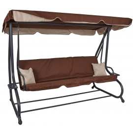 Aga Zahradní houpačka XXXL COMFORT LUX Dark Brown