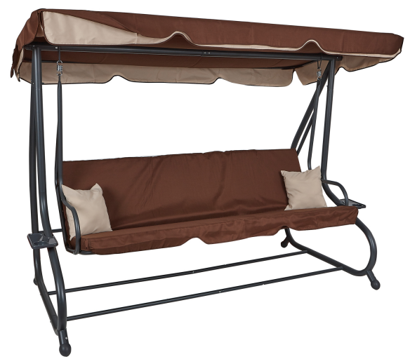 Aga Zahradní houpačka XXXL COMFORT LUX Dark Brown