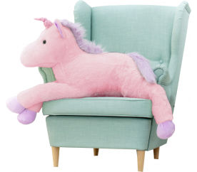 Aga4Kids Plyšový jednorožec 120 cm Růžový