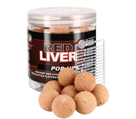 Starbaits Plovoucí Boilies Red Liver 80 g 14 mm