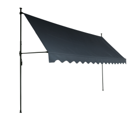 Aga Teleskopická markýza 350x120 cm Šedá