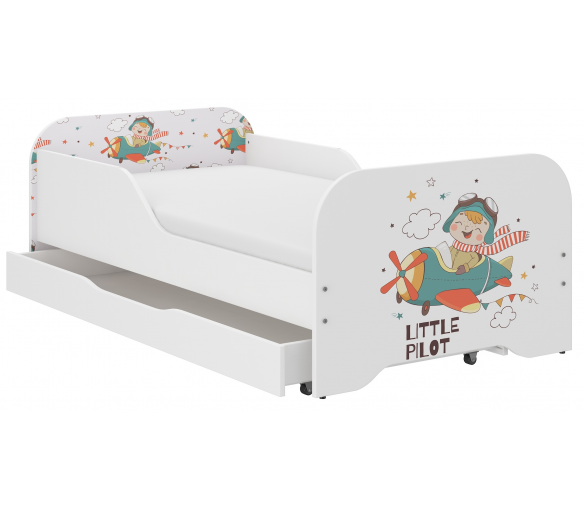 Wooden Toys Dětská postel Little Pilot 140x70 cm