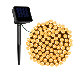 Linder Exclusiv Solární světelný řetěz 150 LED Teplá bílá