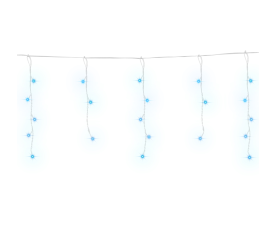 Aga Vánoční světelný závěs 500 LED Modrá