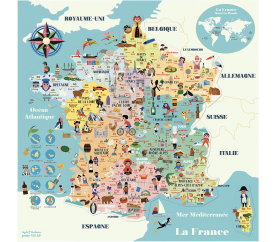 Vilac Magnetická mapa Francie