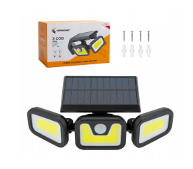 LED solární lampa se senzorem pohybu a soumraku