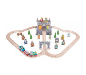 Bigjigs Rail Dřevěná vláčkodráha Středověk