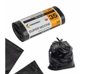 Pytle na odpadky 35l - černé - univerzální - 15 ks