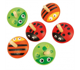 Bigjigs Toys Dřevěná káča zvířátka 1ks