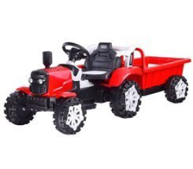 Elektrický traktor s přívěsem PA0234 Červený