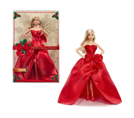 Barbie Signature Vánoční panenka blondýnka 2026 JJX65