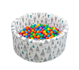 Aga Suchý bazén 90x40 cm s míčky Teepee
