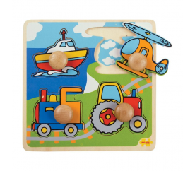 Bigjigs Toys Vkládací puzzle doprava