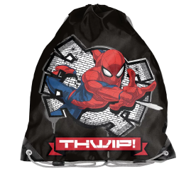 Dětský vak na záda se superhrdinou, černý