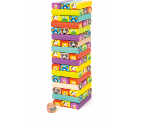 Small Foot Jenga věž Zvířátka