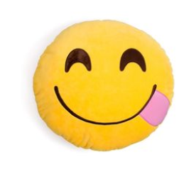 Aga Dekorativní polštář Emoji - Mňamka
