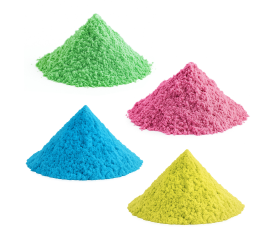 Aga4Kids Set Magických písků 4 kg Zelený, Růžový, Modrý a Žlutý