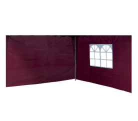 Linder Exclusiv Bočnice na altán ALU 3x3 m PO2412PU Burgundy