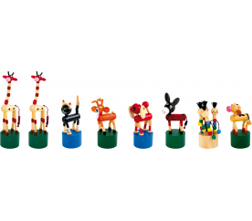 Small Foot  Mačkací figurky zvířátka 8 ks
