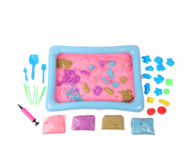 Aga4Kids Magický písek 2 kg + pískoviště + formičky