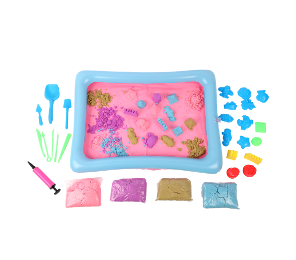Aga4Kids Magický písek 2 kg + pískoviště + formičky