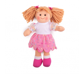Bigjigs Toys Látková panenka Darcie 28 cm