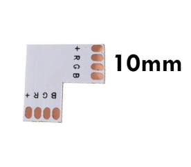 Rohová spojka pro LED pásky 5050 RGB 10mm