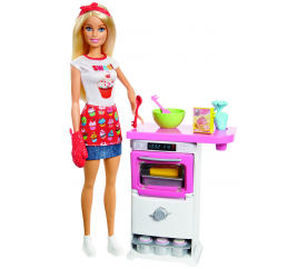 Barbie vaření a pečení herní set s panenkou