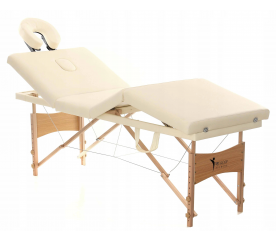 Aga Dřevěné masážní lehátko WT401 Beige