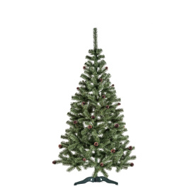 Aga Vánoční stromek 180 cm s šiškami