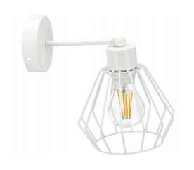 LED nástěnné svítidlo - 1xE27 - DIAMENT WHITE