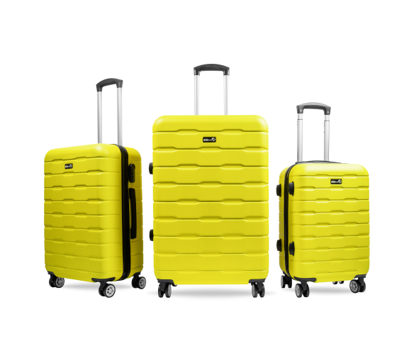 Aga Travel Sada cestovních kufrů MR4658 Žlutá