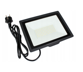 LED reflektor ECOplanet 100W s kabelem - neutrální bílá