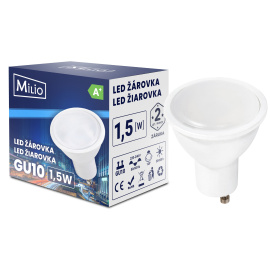 LED žárovka - GU10 - 1,5W - 125Lm - teplá bílá