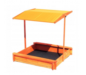Aga4Kids Dřevěné pískoviště se stříškou 120 cm Orange