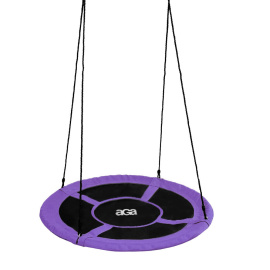 Aga Závěsný houpací kruh 90 cm Fialový