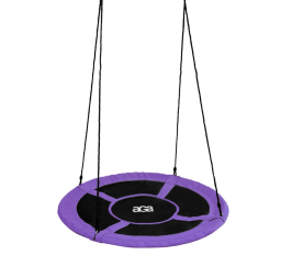 Aga Závěsný houpací kruh 90 cm Fialový