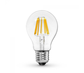 LED žárovka  - E27 - 8W - 880Lm - filament - teplá bílá