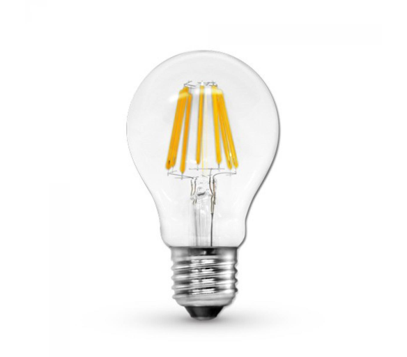 LED žárovka  - E27 - 8W - 880Lm - filament - teplá bílá
