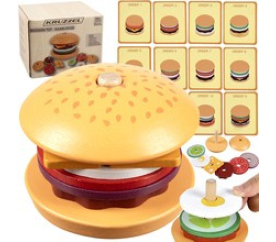Dřevěný burger Kruzzel 22673